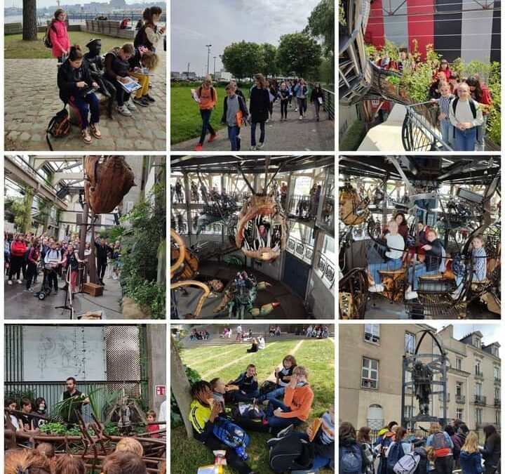 Jeudi 29 et vendredi 30 avril : sortie à Nantes pour 4 classes de 6ème, sur les pas de Jules Verne