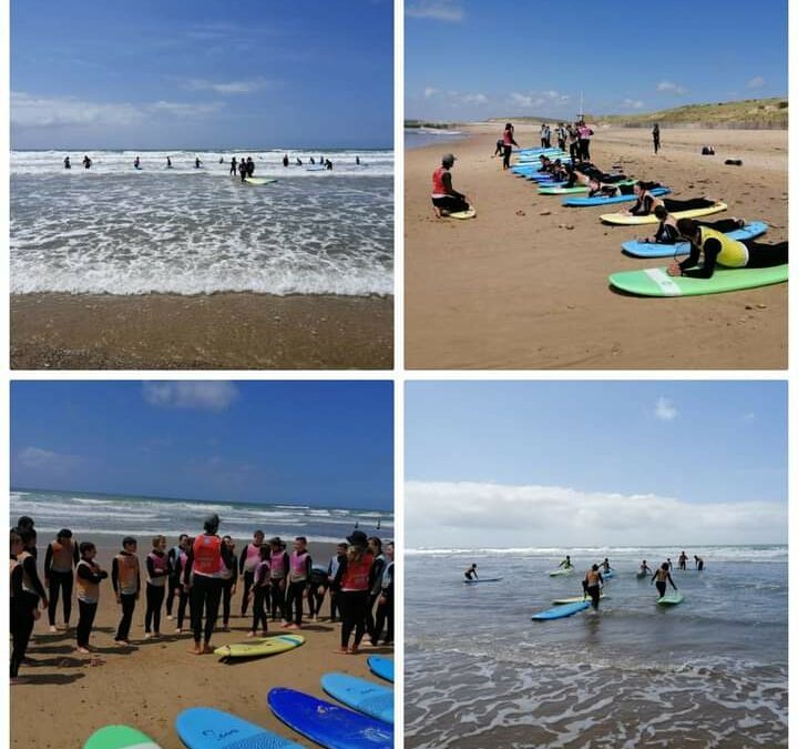 Sortie surf avec l’association sportive