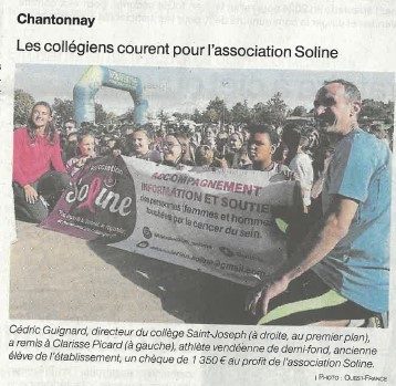 Cross du collège : mobilisation pour l’association SOLINE